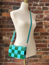 Load image into Gallery viewer, The Penny: Checkerboard Turquoise & Green