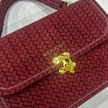Load image into Gallery viewer, Woven Burgundy Suede
