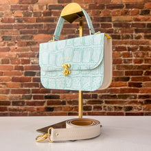 Load image into Gallery viewer, Light Teal Two-Toned Large Croc
