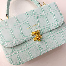 Load image into Gallery viewer, Light Teal Two-Toned Large Croc
