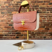 Load image into Gallery viewer, Rich Amber Two-Toned Croc
