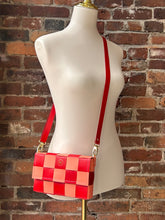 Load image into Gallery viewer, The Penny: Checkerboard Red &amp; Coral
