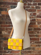 Load image into Gallery viewer, The Penny: Checkerboard Yellow &amp; Natural
