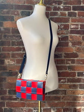 Load image into Gallery viewer, The Penny: Checkerboard Navy &amp; Red
