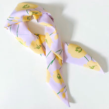 Load image into Gallery viewer, Bag Scarf (Lavender Yellow Floral)
