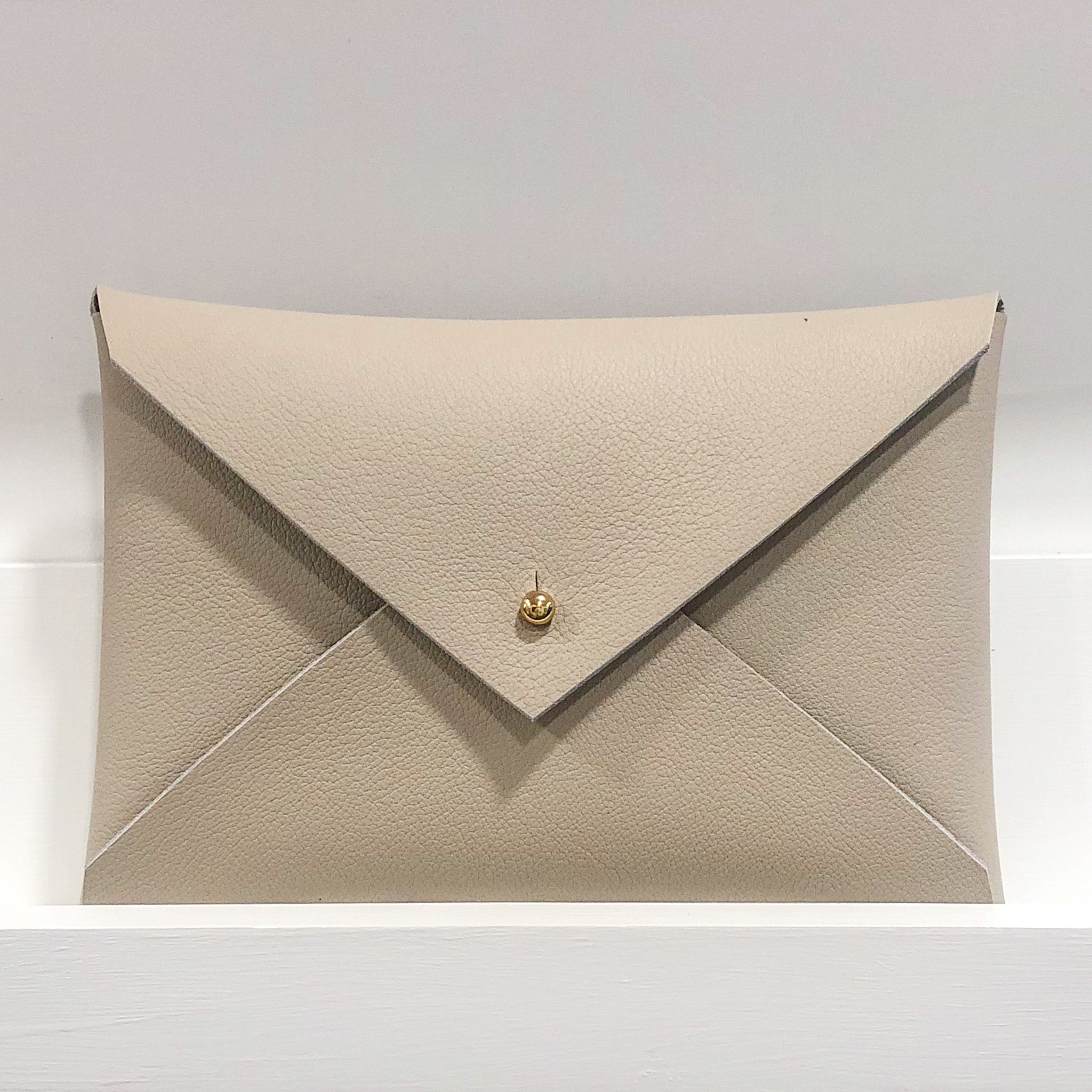 Beige envelope clutch Outlet