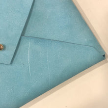 Load image into Gallery viewer, Classic Envelope Clutch- Thin Teal Suede
