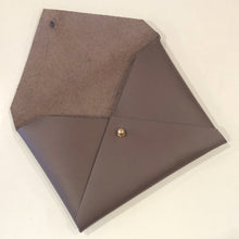 Load image into Gallery viewer, Classic Envelope Clutch- Thick Chocolate Brown
