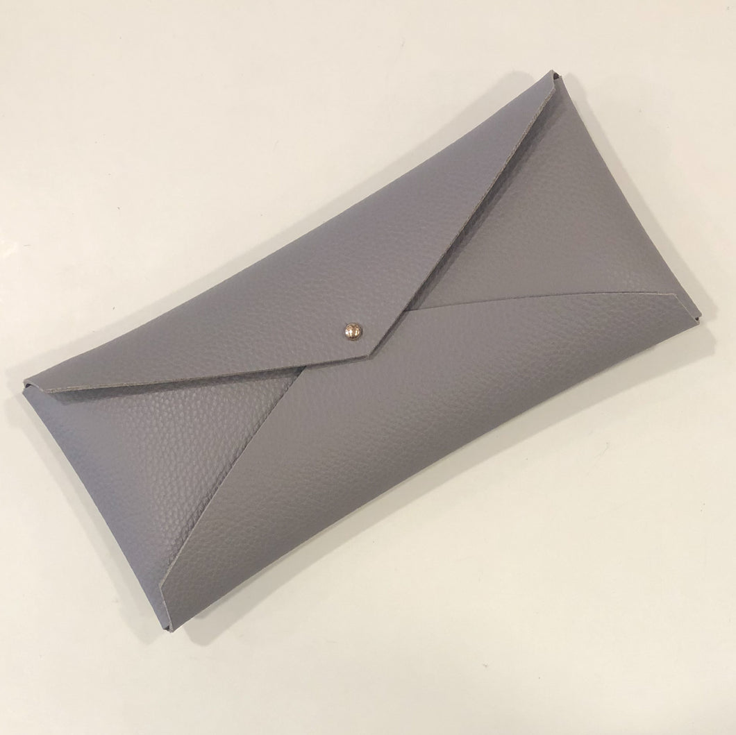 Irregular Envelope Clutch/Wallet- Gray