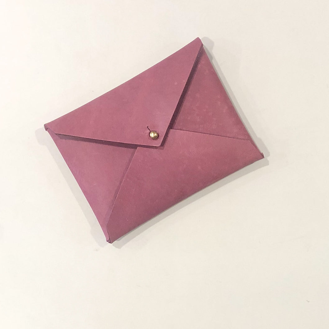 Card Holder- Purple Veg. Tan